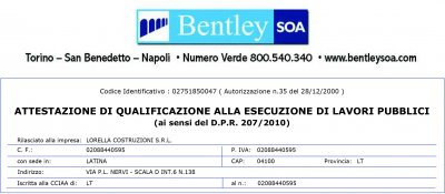 CERTIFICAZIONE S.O.A. LAVORI PUBBLICI